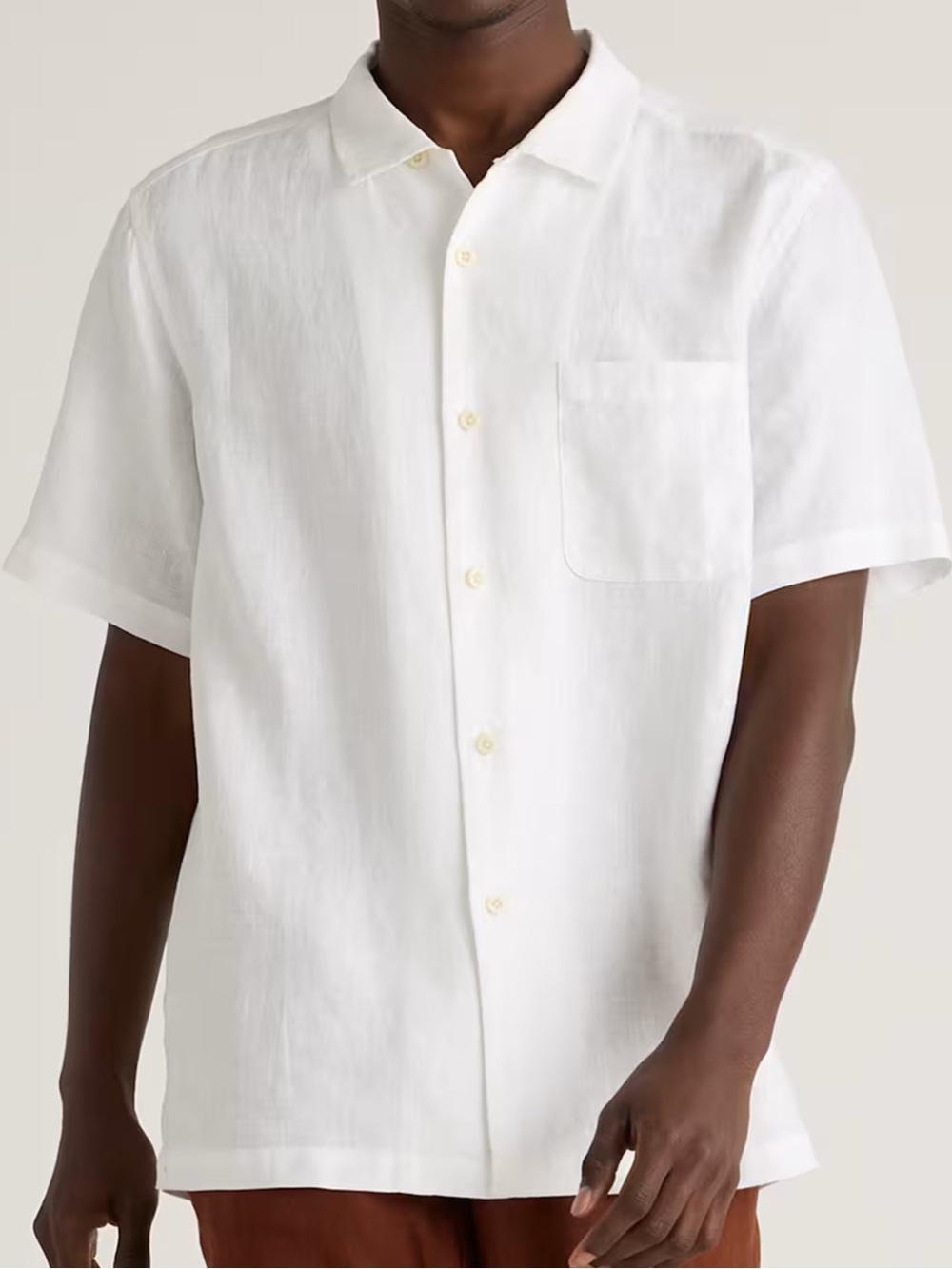 Quince 100% European Linen Camp shirt White Size XL